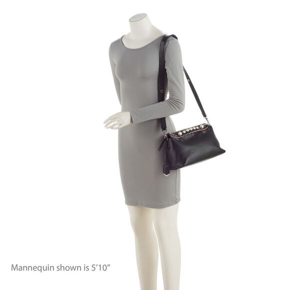 Fendi Calfskin Faux Pearl Embellished By The Way Medium Satchel - Picture 5 of 15